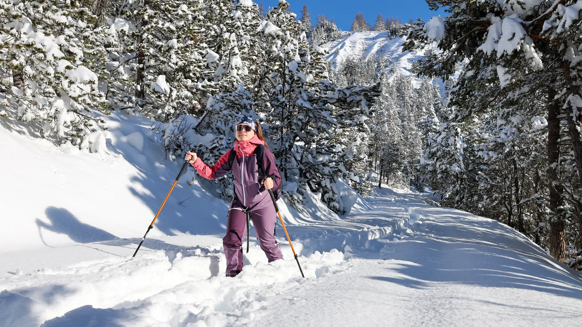 Itinéraire de randonnée en raquettes aux hameaux des Combes (Puy-Saint-André)
