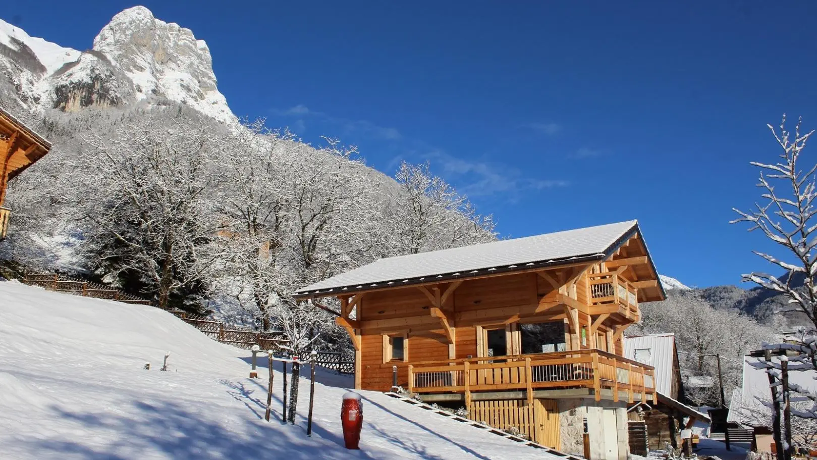 Vue sur le gîte