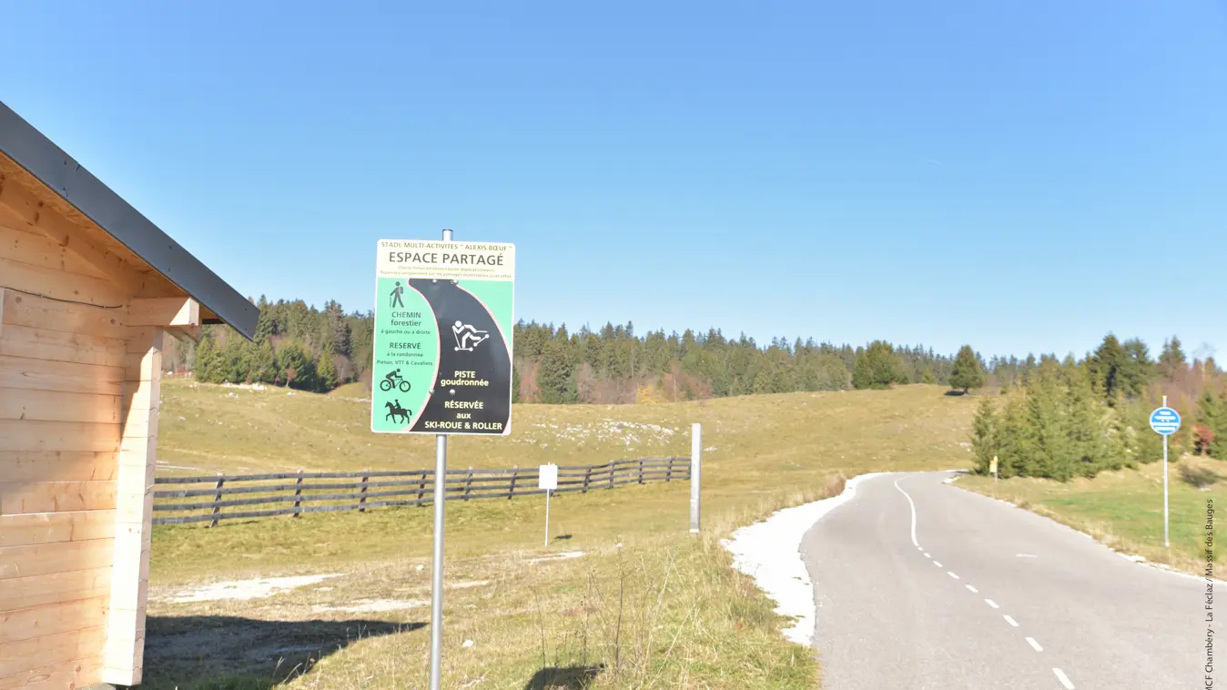pistes de ski roues