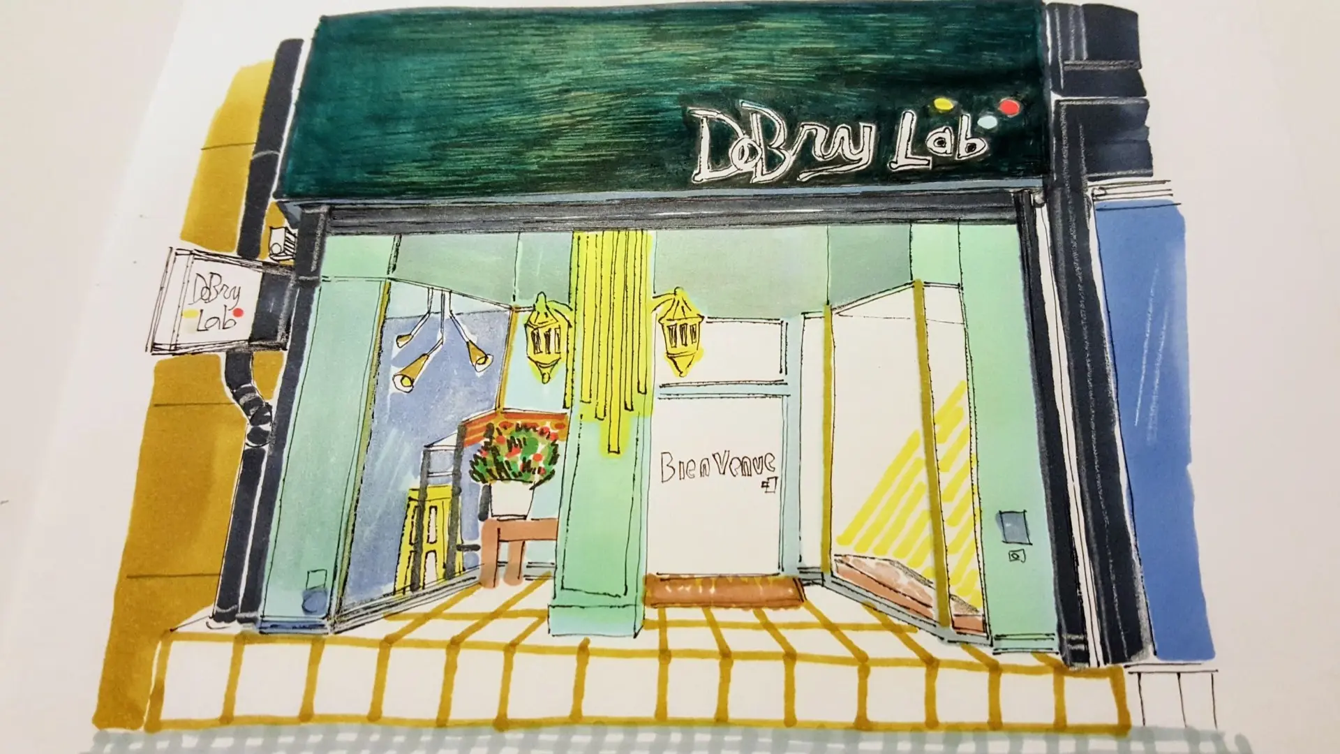 Croquis de la devanture