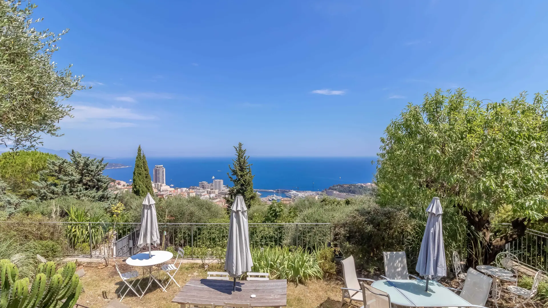 Le Cactus-Vue-Beausoleil-Gîtes de France des Alpes-Maritimes