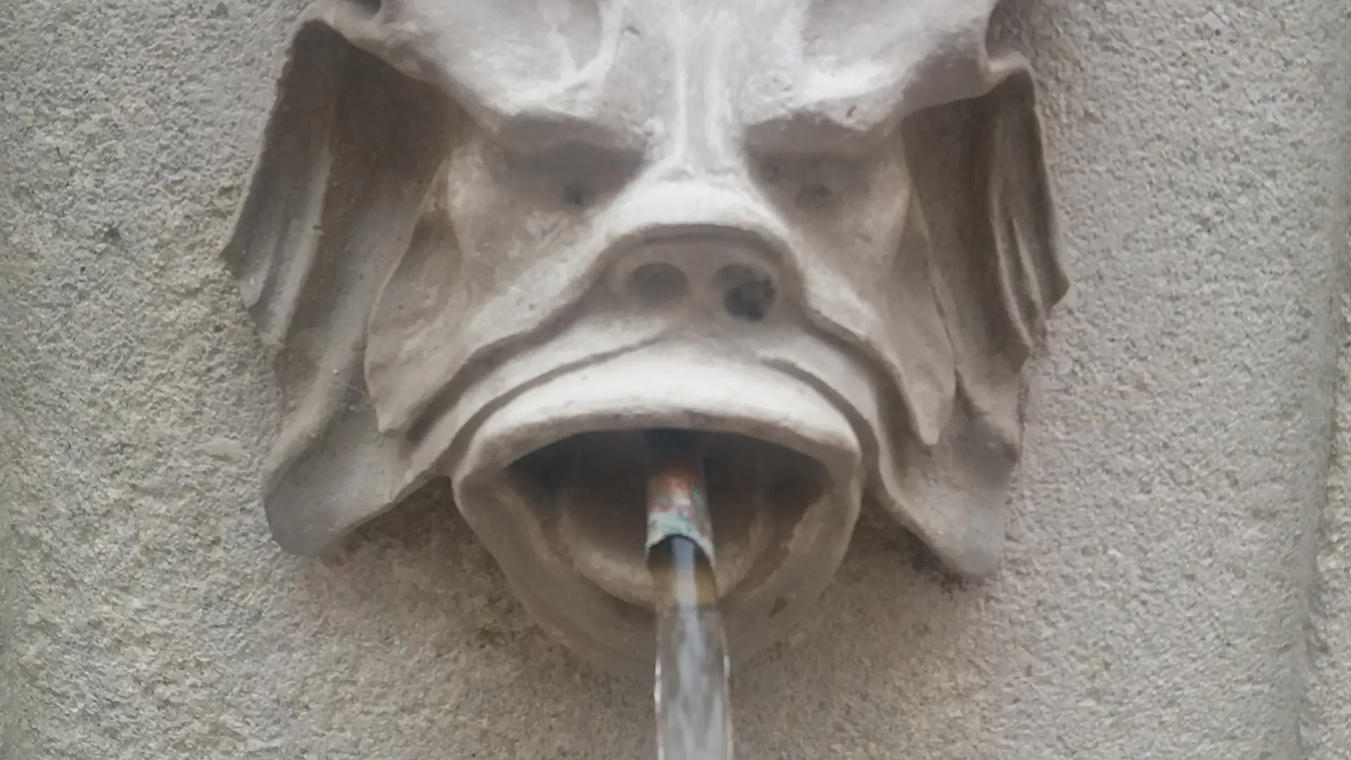 Détail de la fontaine rue Guilhempierre