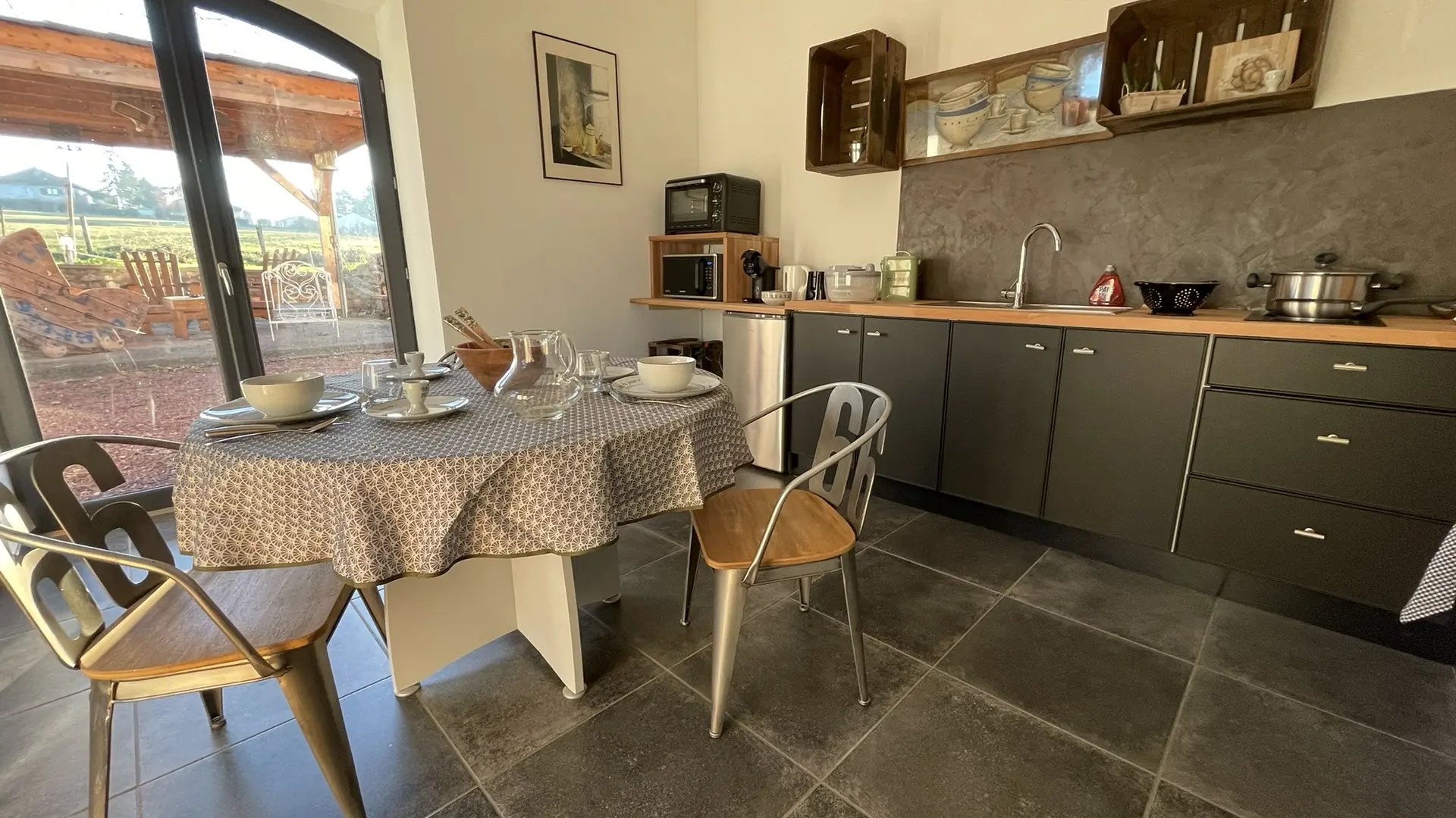 Vue d'ensemble sur la cuisine