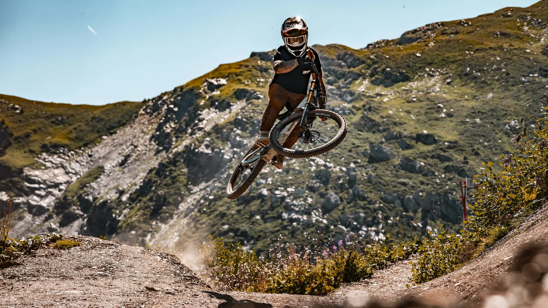 Piste VTT la Vink line- Partie Supérieure