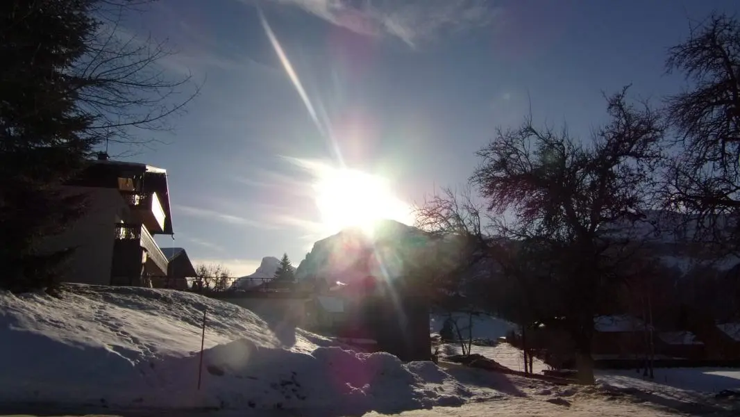 vue du gite mois de janvier