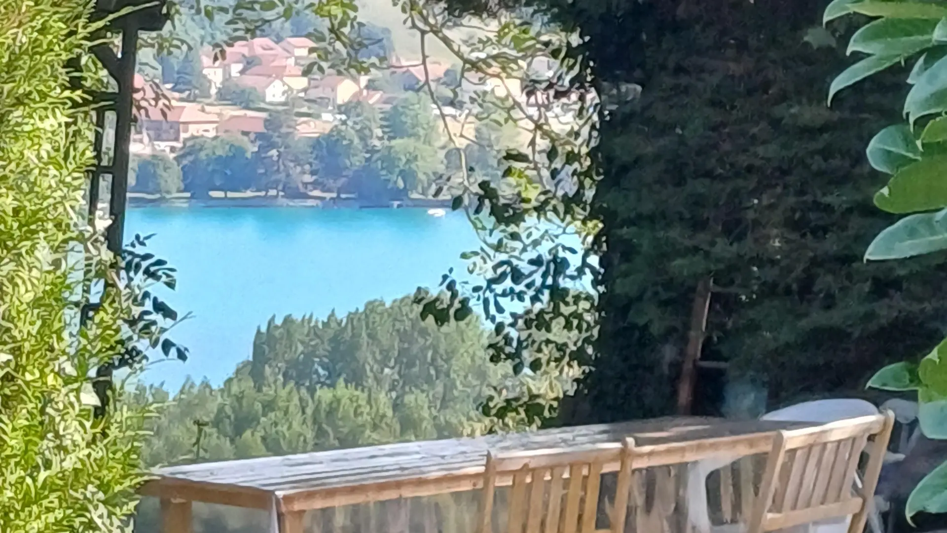 Vue du lac depuis un emplacement