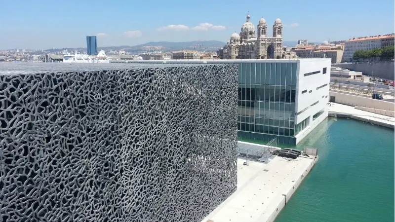 Vue extérieure du Mucem
