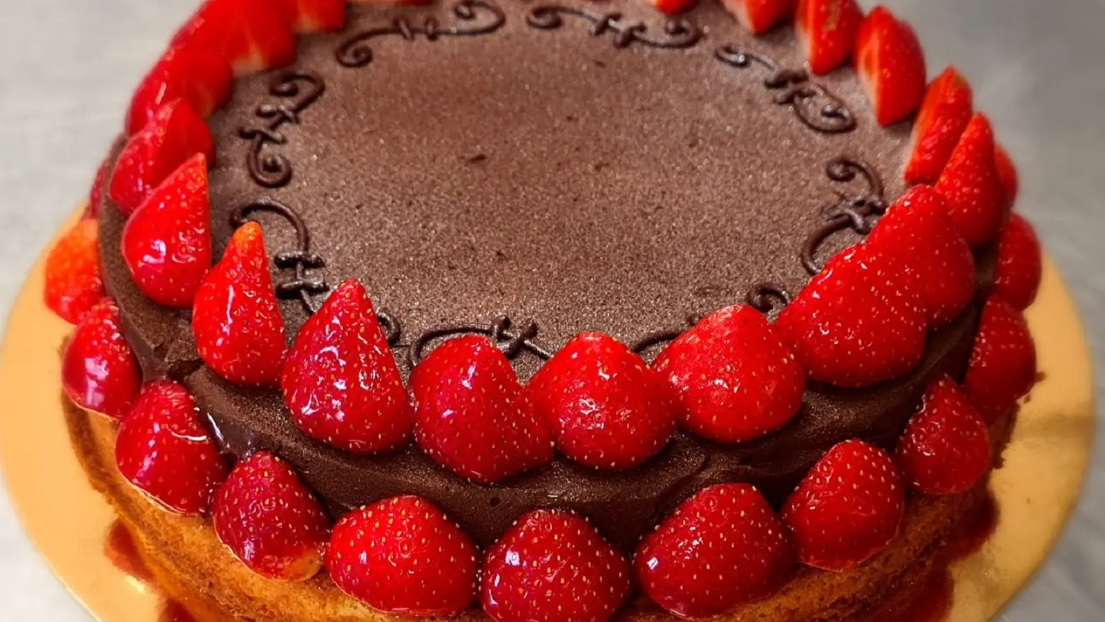 Tarte sablée fraise chocolat