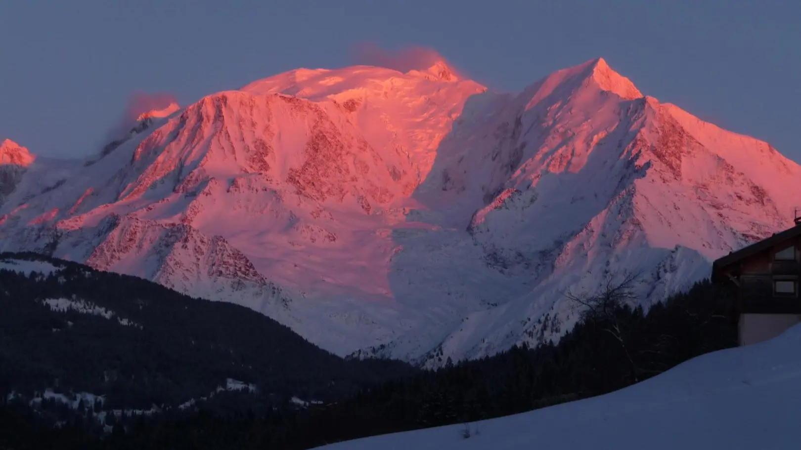 Coucher de soleil sur le Mont-Blanc