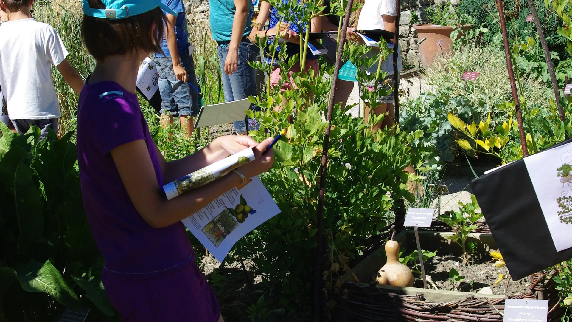 Atelier enfants dans les jardins