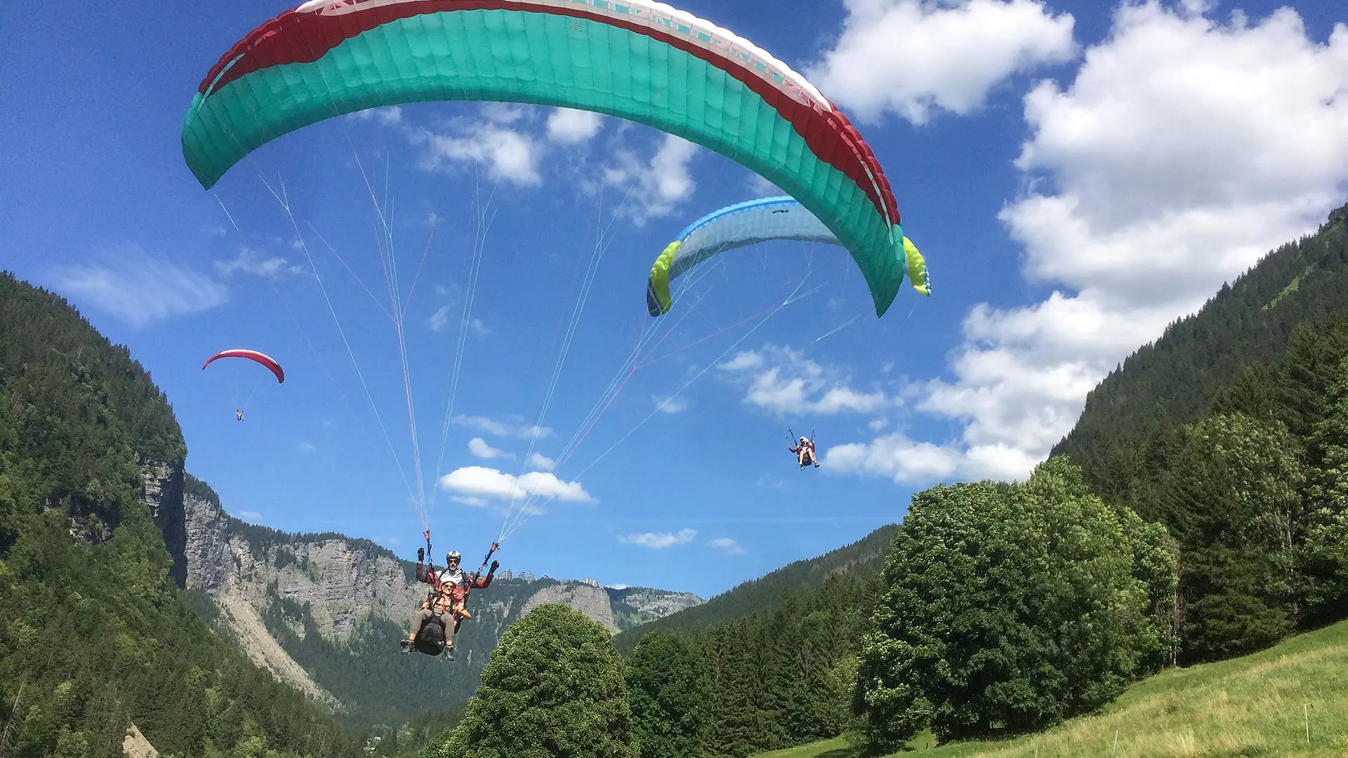 Baptême de l'air en parapente