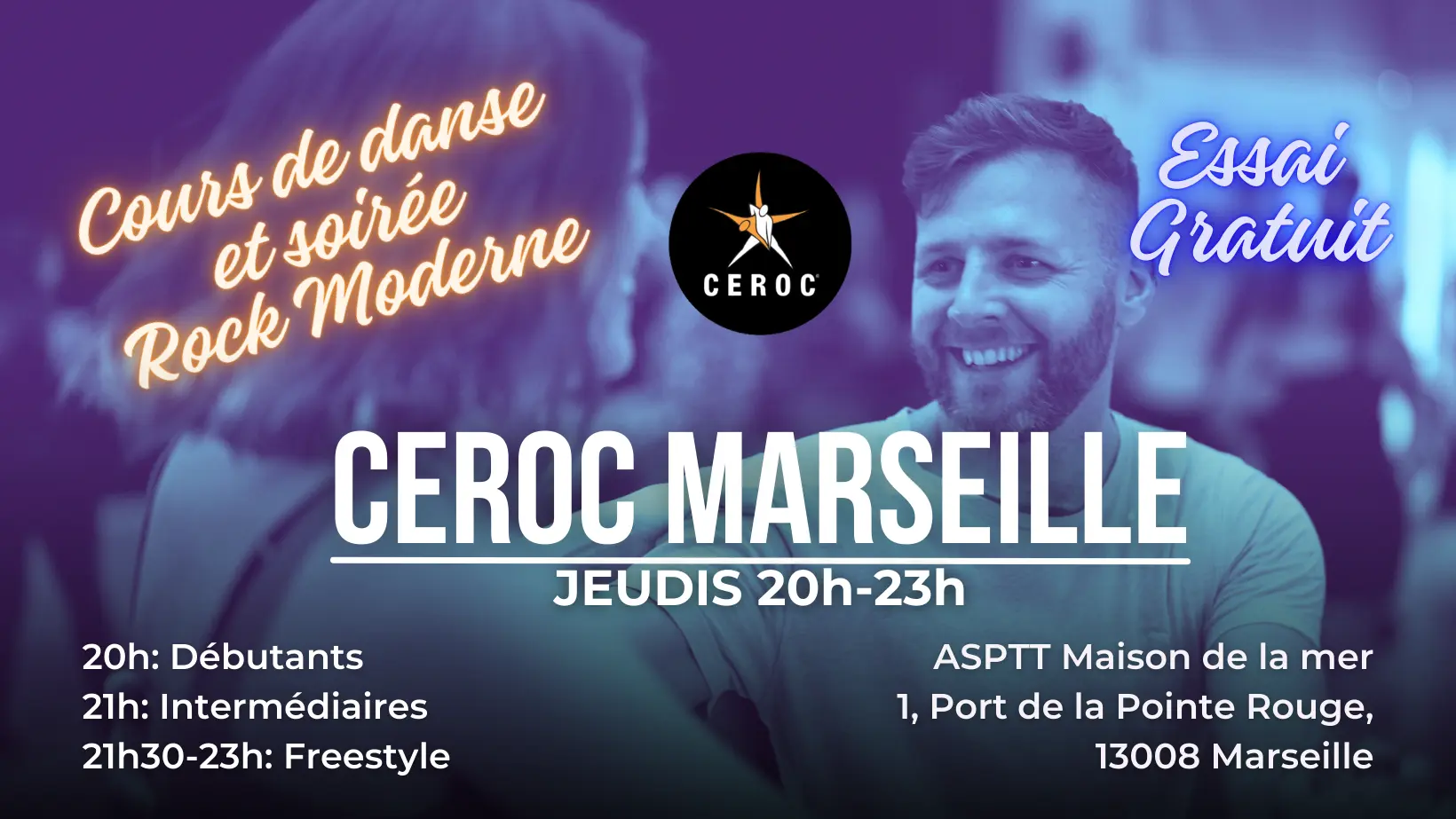 Cours de danse avec CEROC Marseille