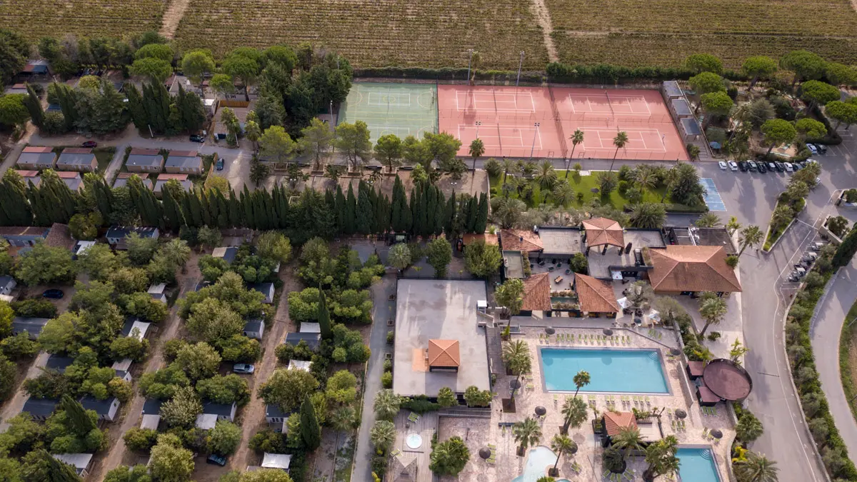 Camping l'Etoile d'Argens vue aérienne