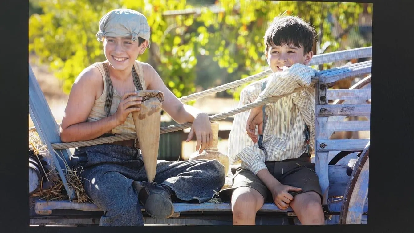 Lili et Marcel lors du tournage