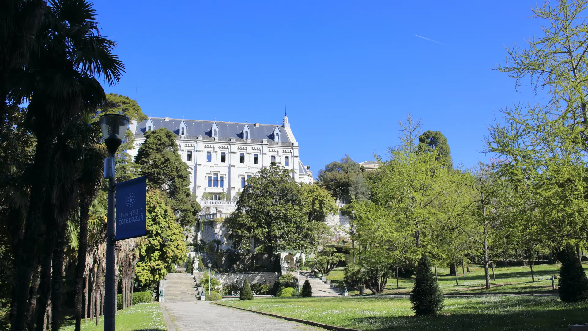 Domaine de Valrose, vue du parc et du Grand Château