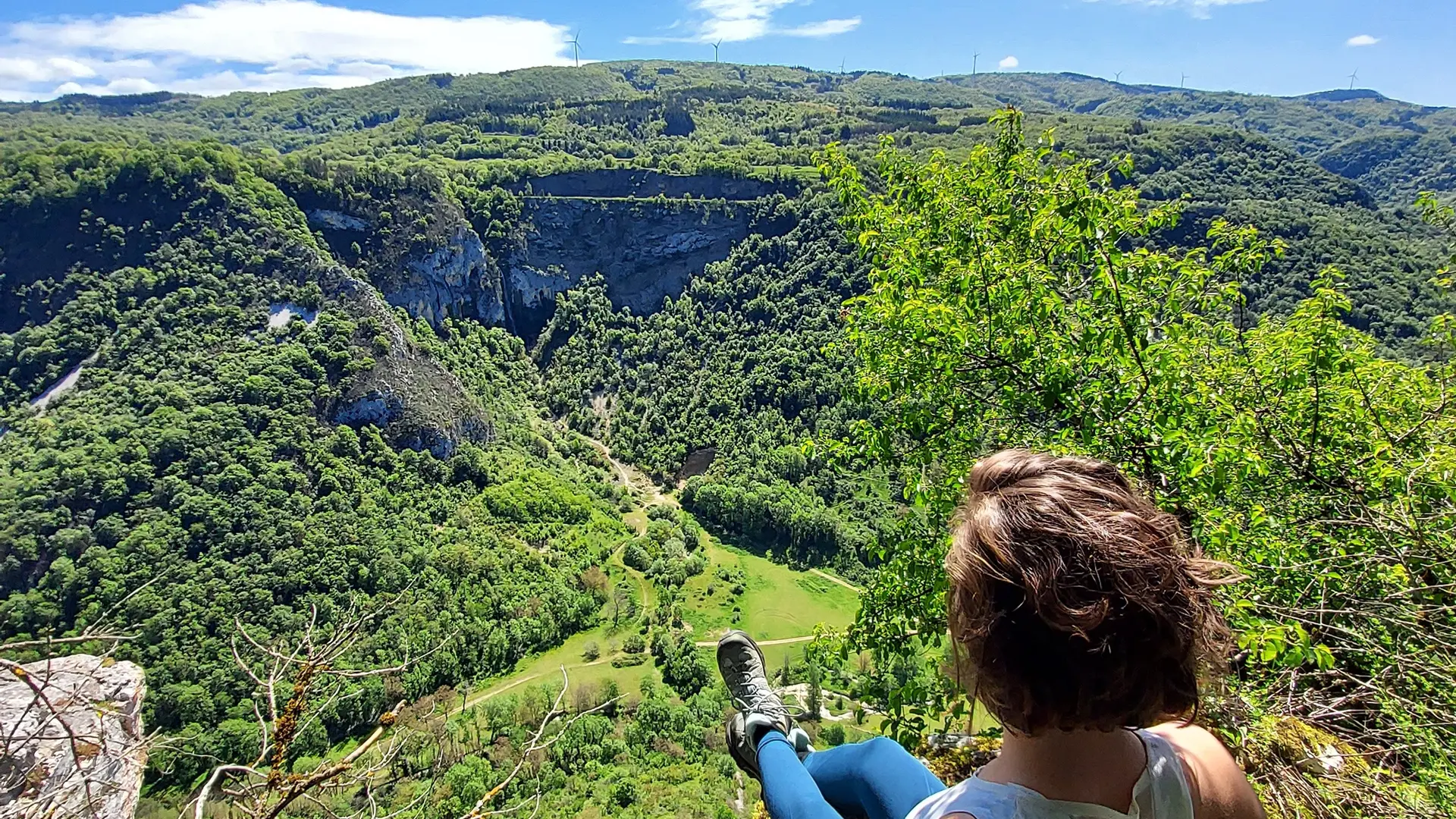 Point de vue depuis le site de l'ancienne église de Saint-Alban