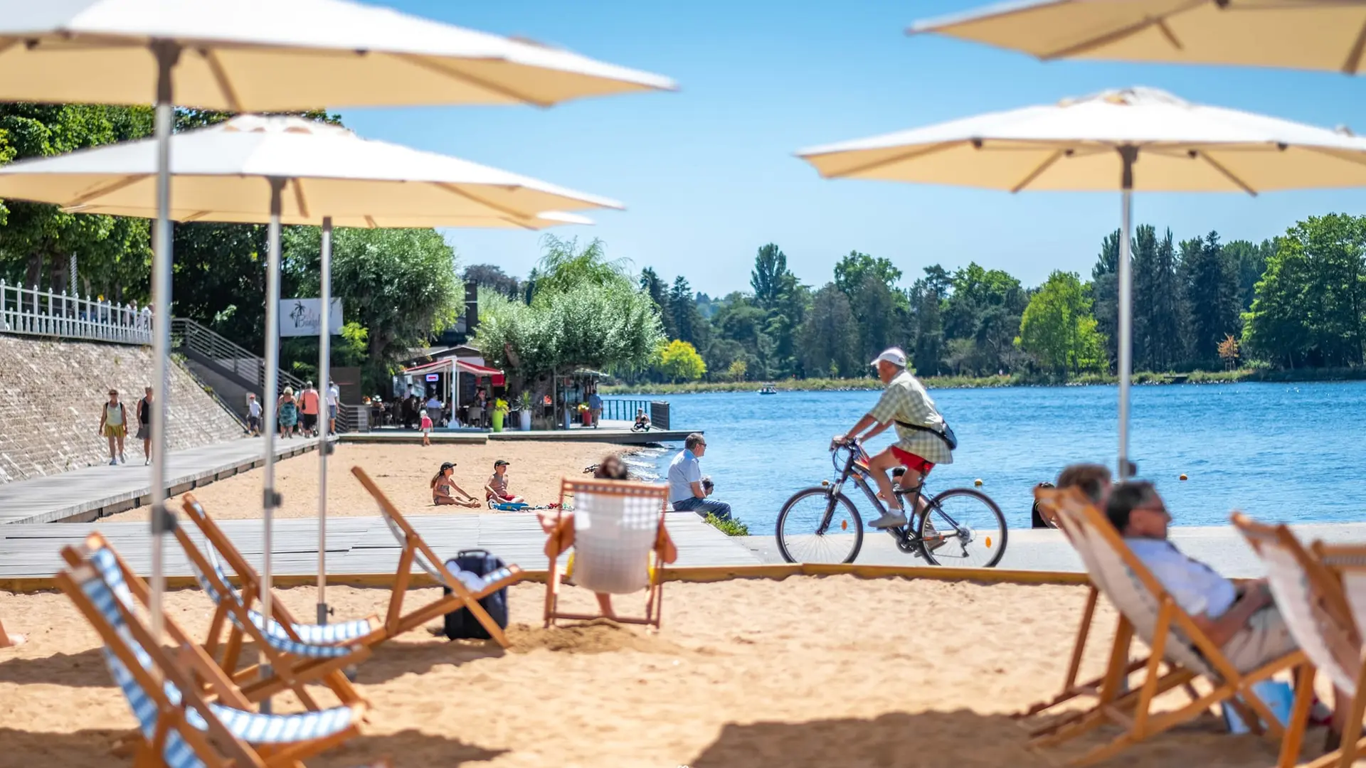 La plage de la Rotonde à Vichy