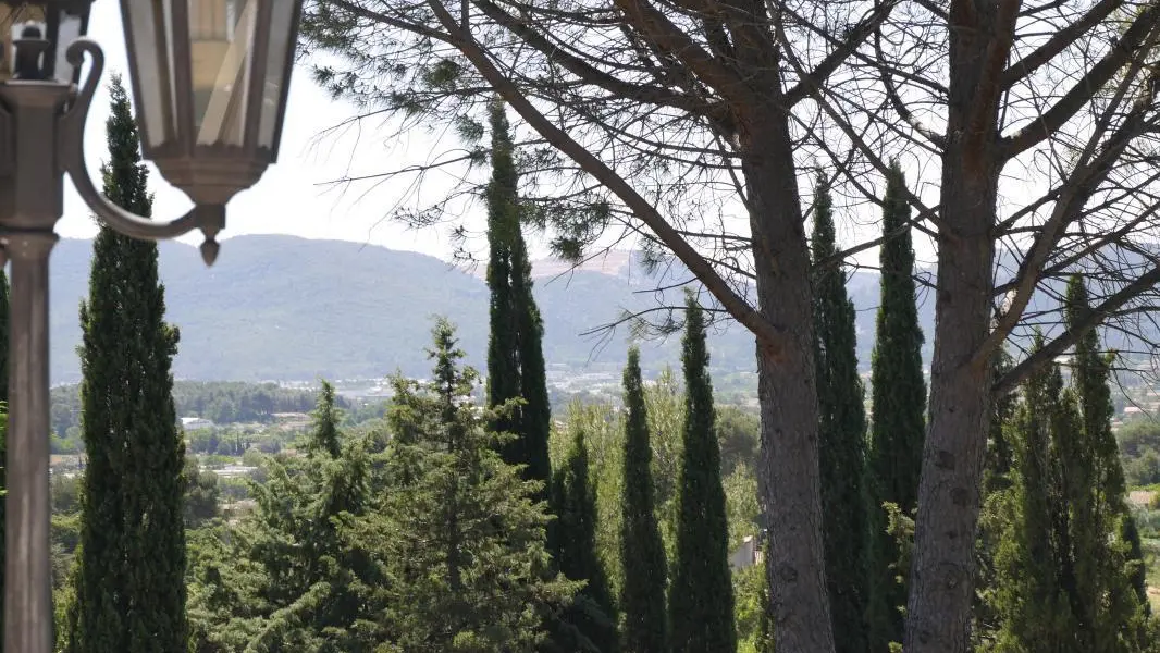 Vue depuis la piscine