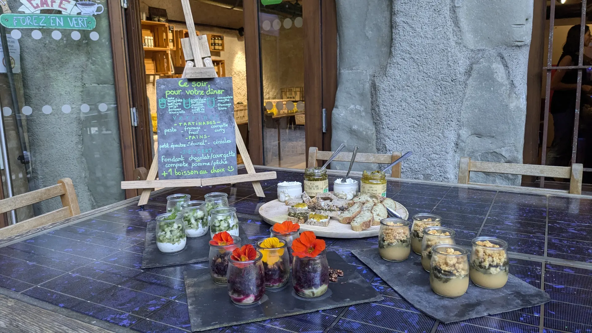 Présentation menu dîner