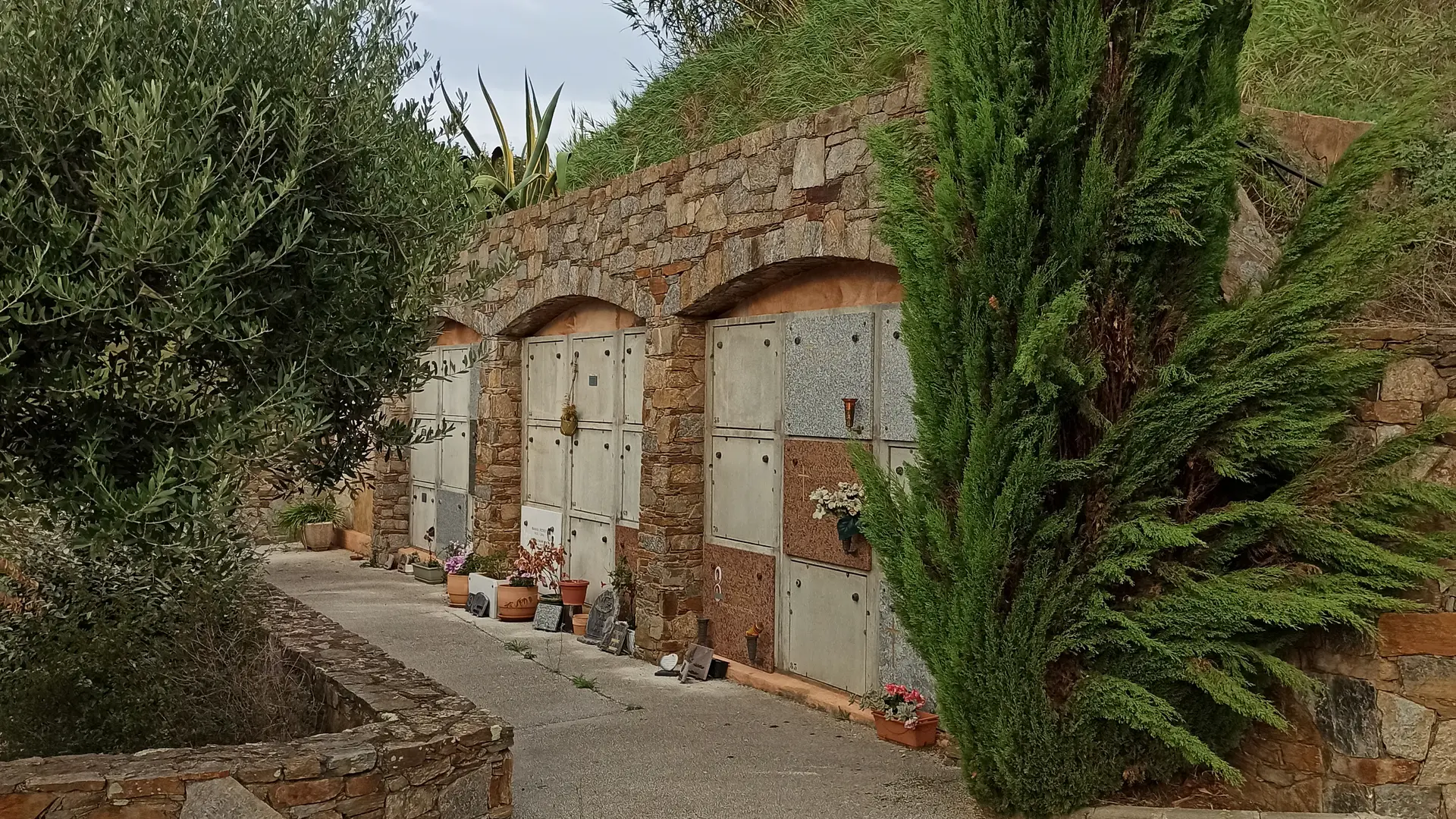 Vue générale du cimetière de Gassin - https://gassin.eu