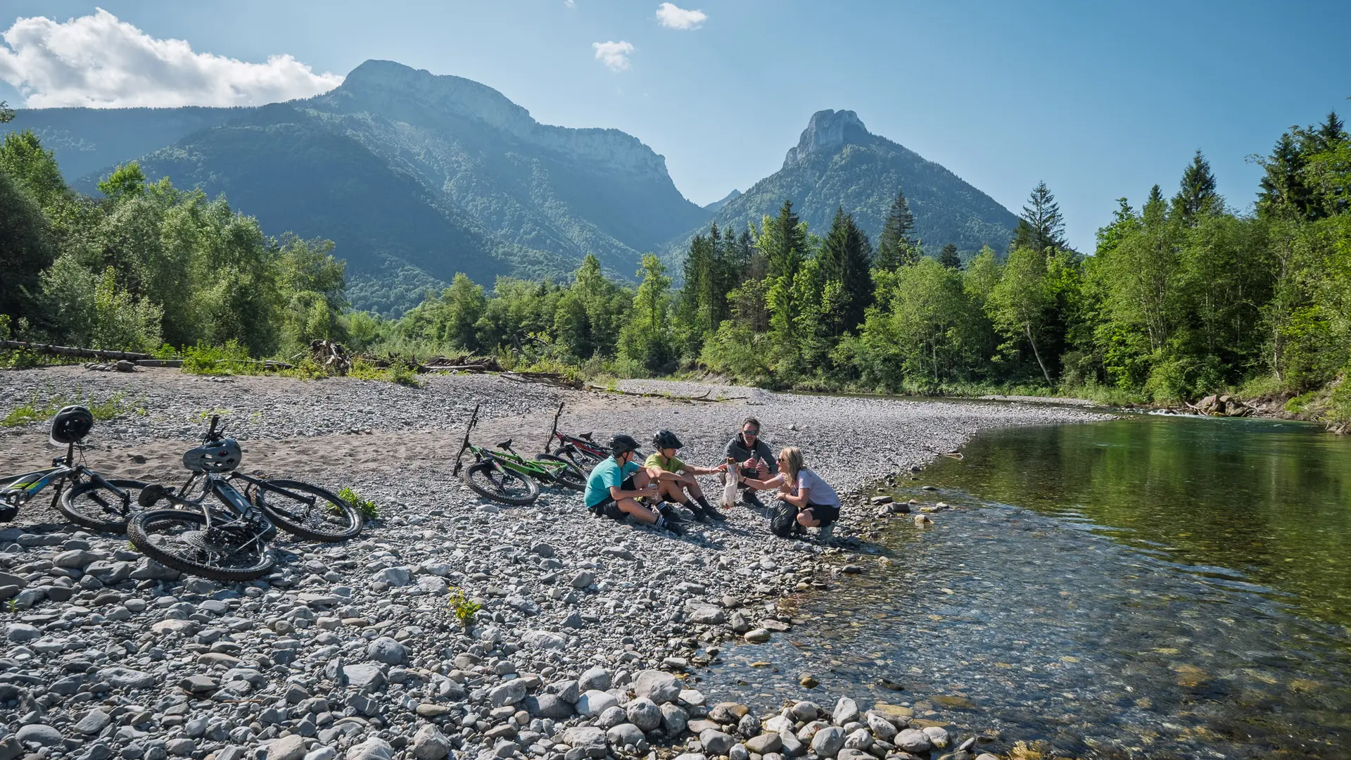 itinéraire VTT rivière