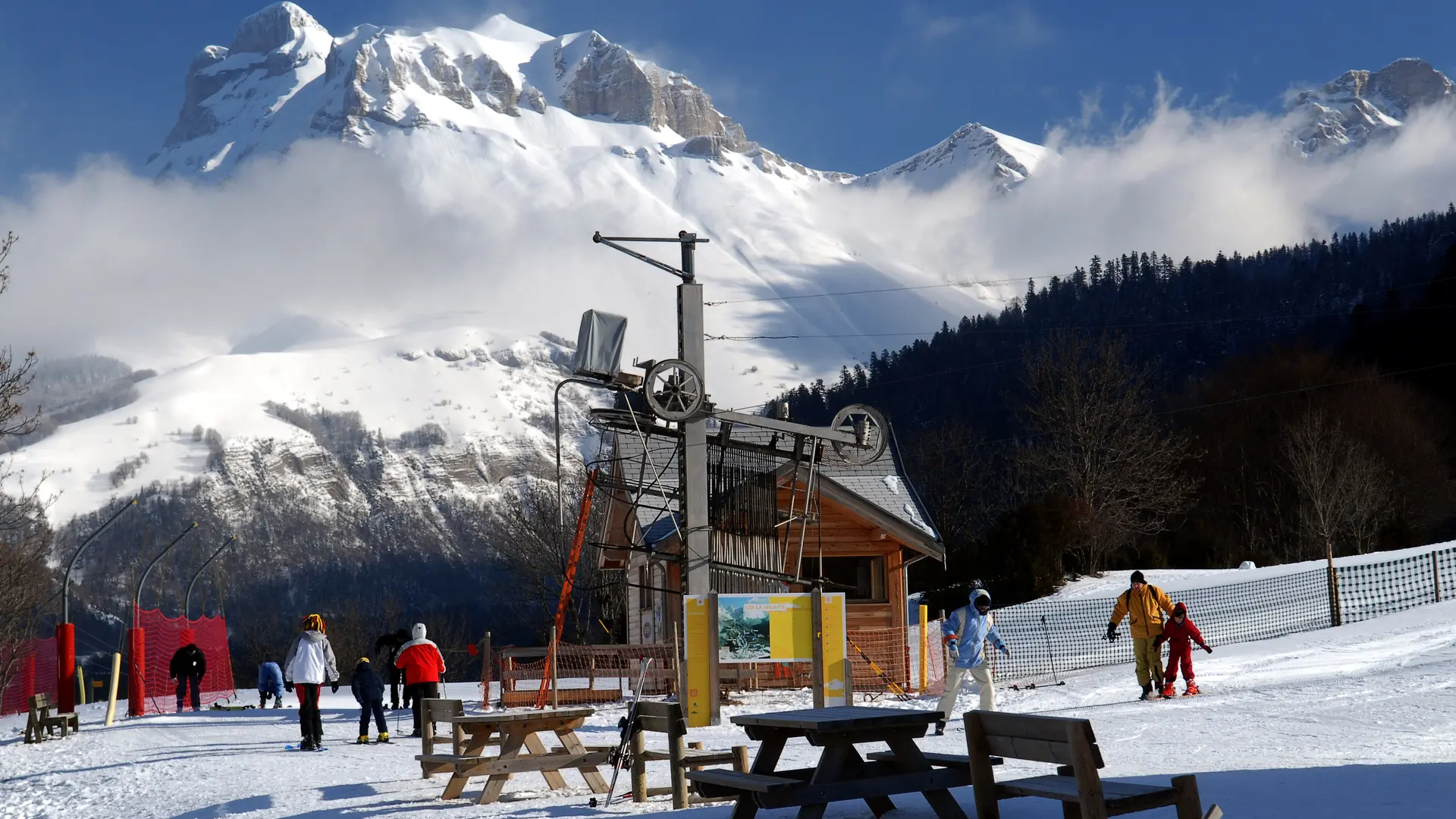 pied des pistes de ski alpin