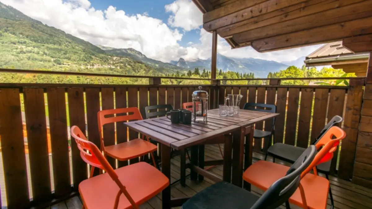Chalet Booboo Balcon