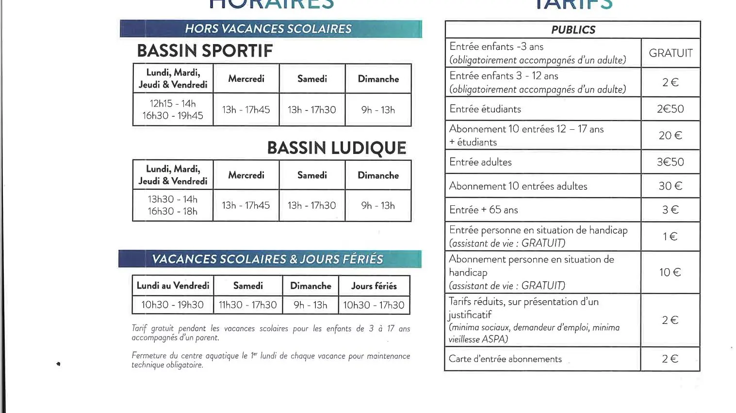 Informations pratiques
