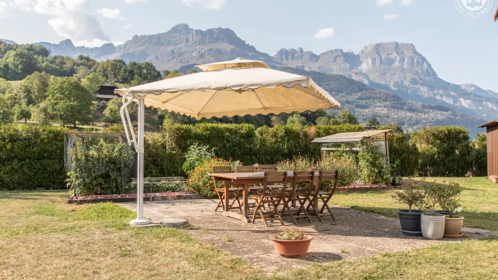 Terrasse à disposition
Chaine des ARAVIS