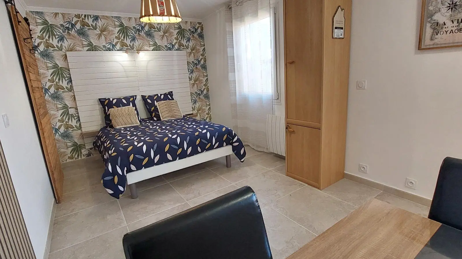 Gite de l'olivier coin nuit bleu