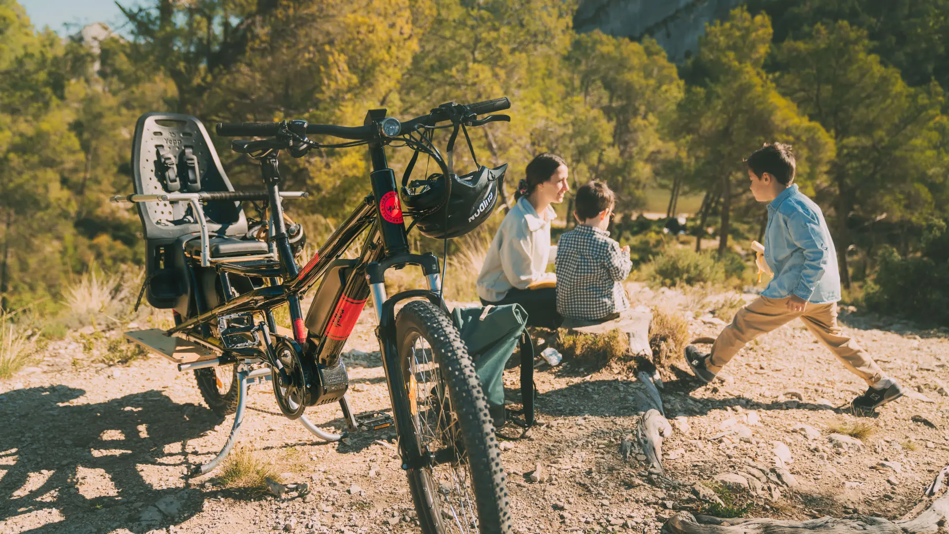 Une pause au cours du voyage