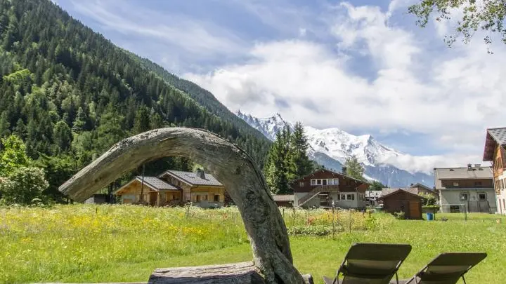 Vue sur le massif du Mont-Blanc