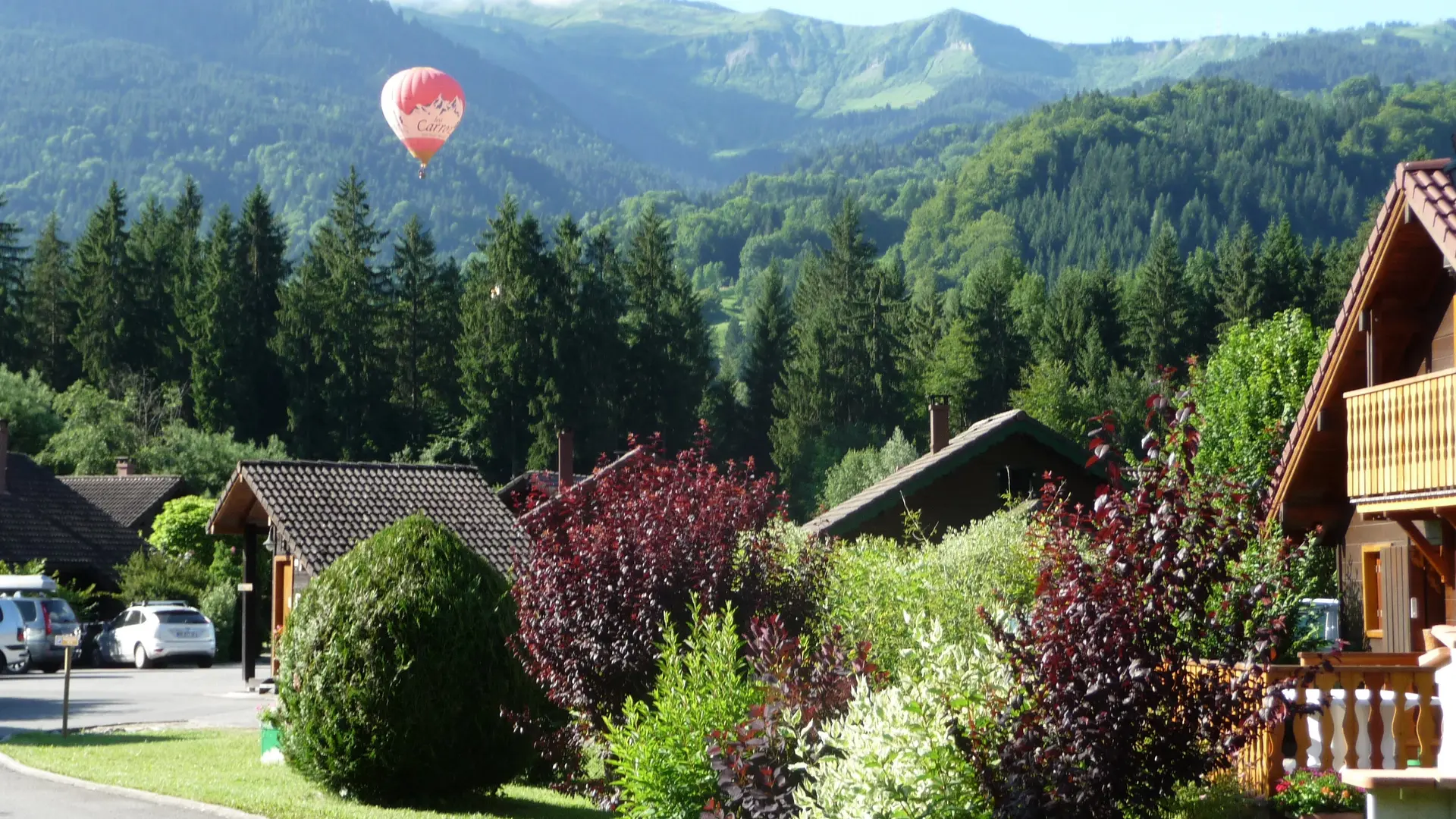 les chalets en été
