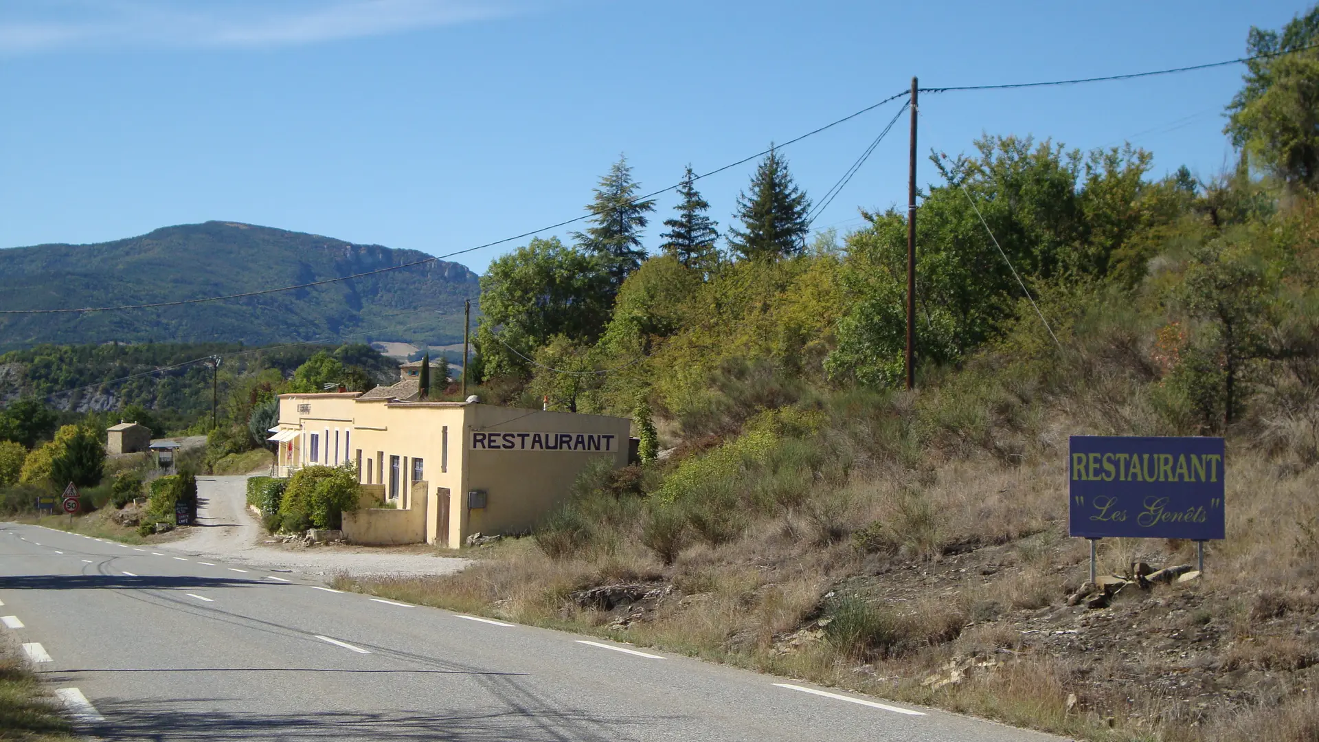 Vue en arrivant de Serres