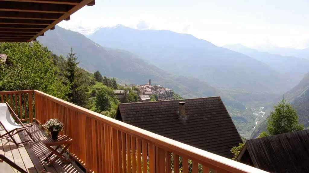 Gîte Le Chalet des Trolles-Vue depuis la Terrasse-Venanson-Gîtes de France des Alpes-Maritimes