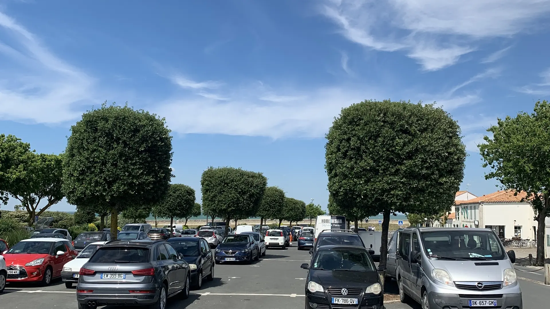 Vista general del estacionamiento