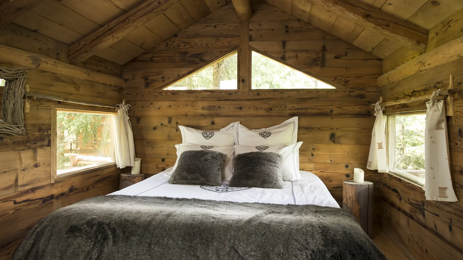 Chambre cabane - Les Ecotagnes - Les Villards-sur-Thônes, Haute-Savoie