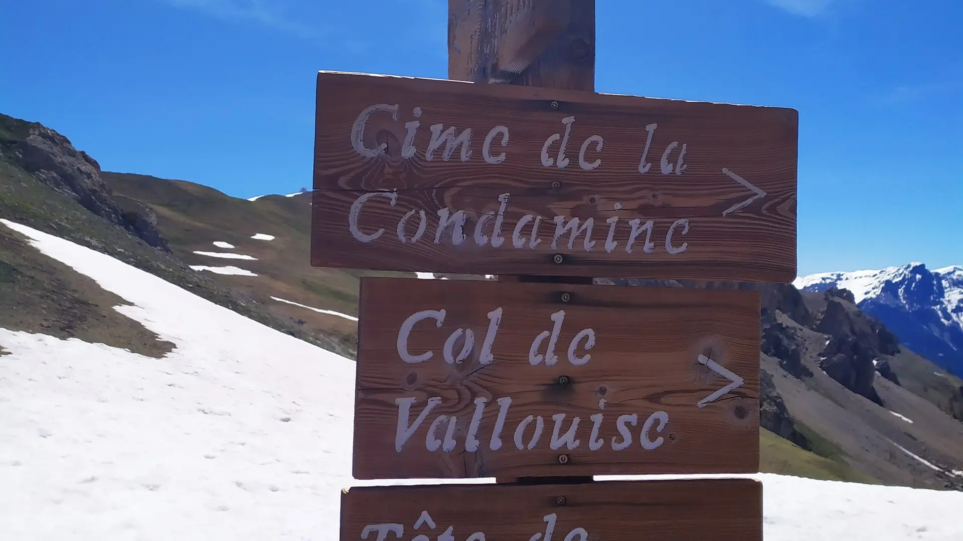 Balisage au Col de la Trancoulette - Randonnée Partias