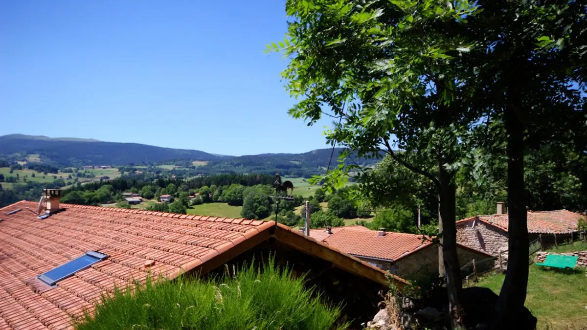 Vue du terrain en amont du gite