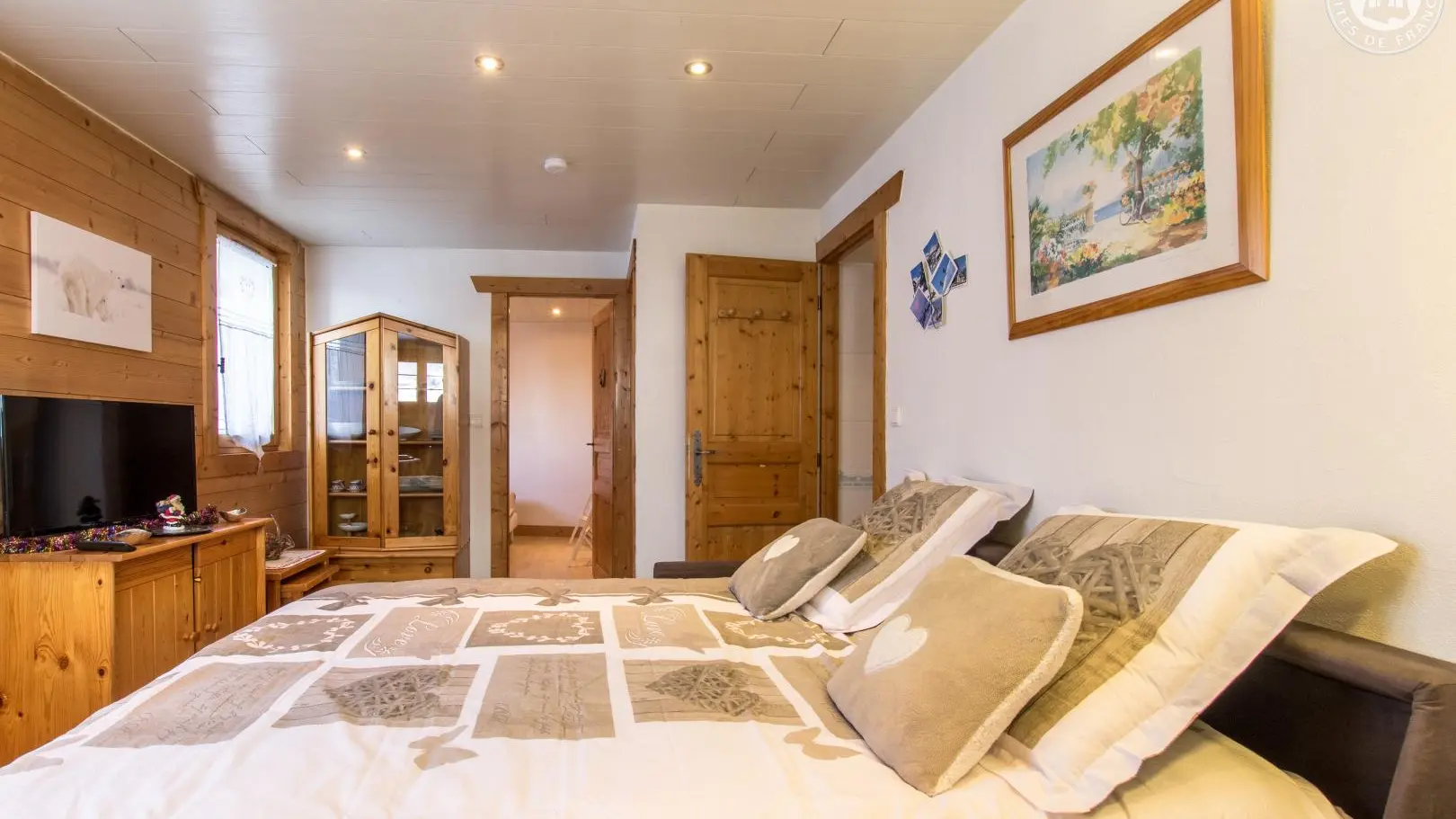 Canapé du séjour en version 'lit'