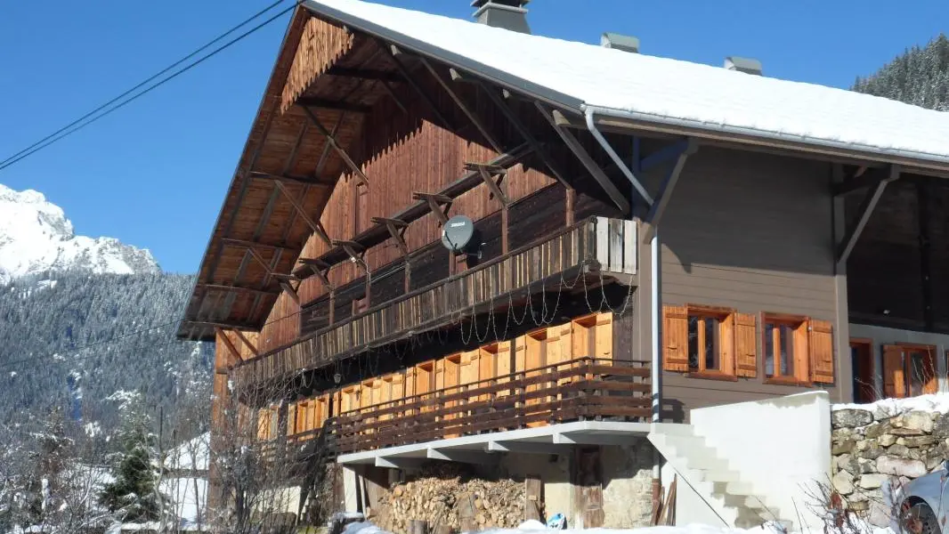 Le chalet en hiver