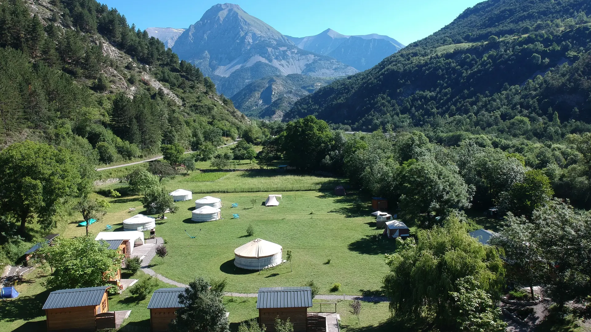 vue aerienne Le Mandala