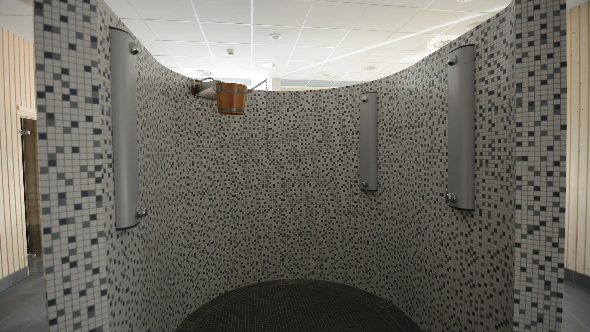 Vue de l'espace douche