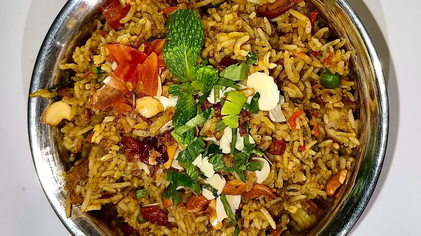 Légumes mijotés avec du riz basmati