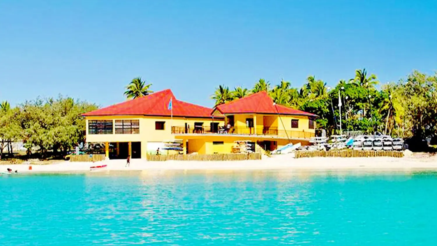 The centre seen from the sea