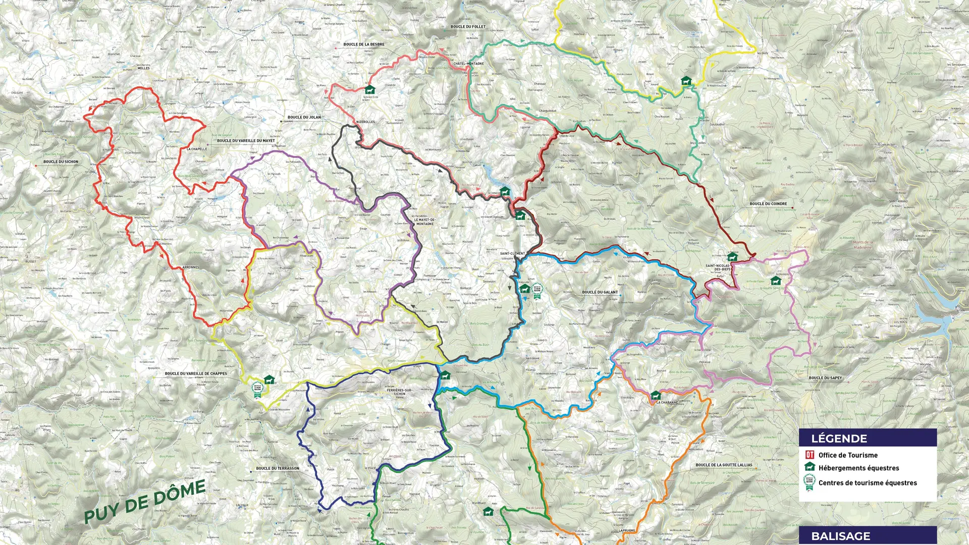 CARTE BOUCLES EQUESTRES