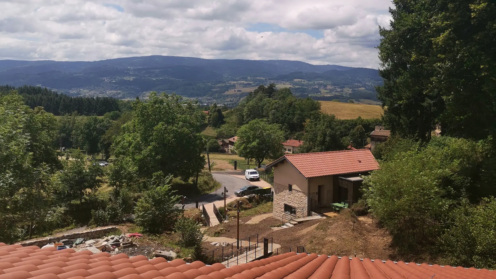 Vue de la salle de la poutre