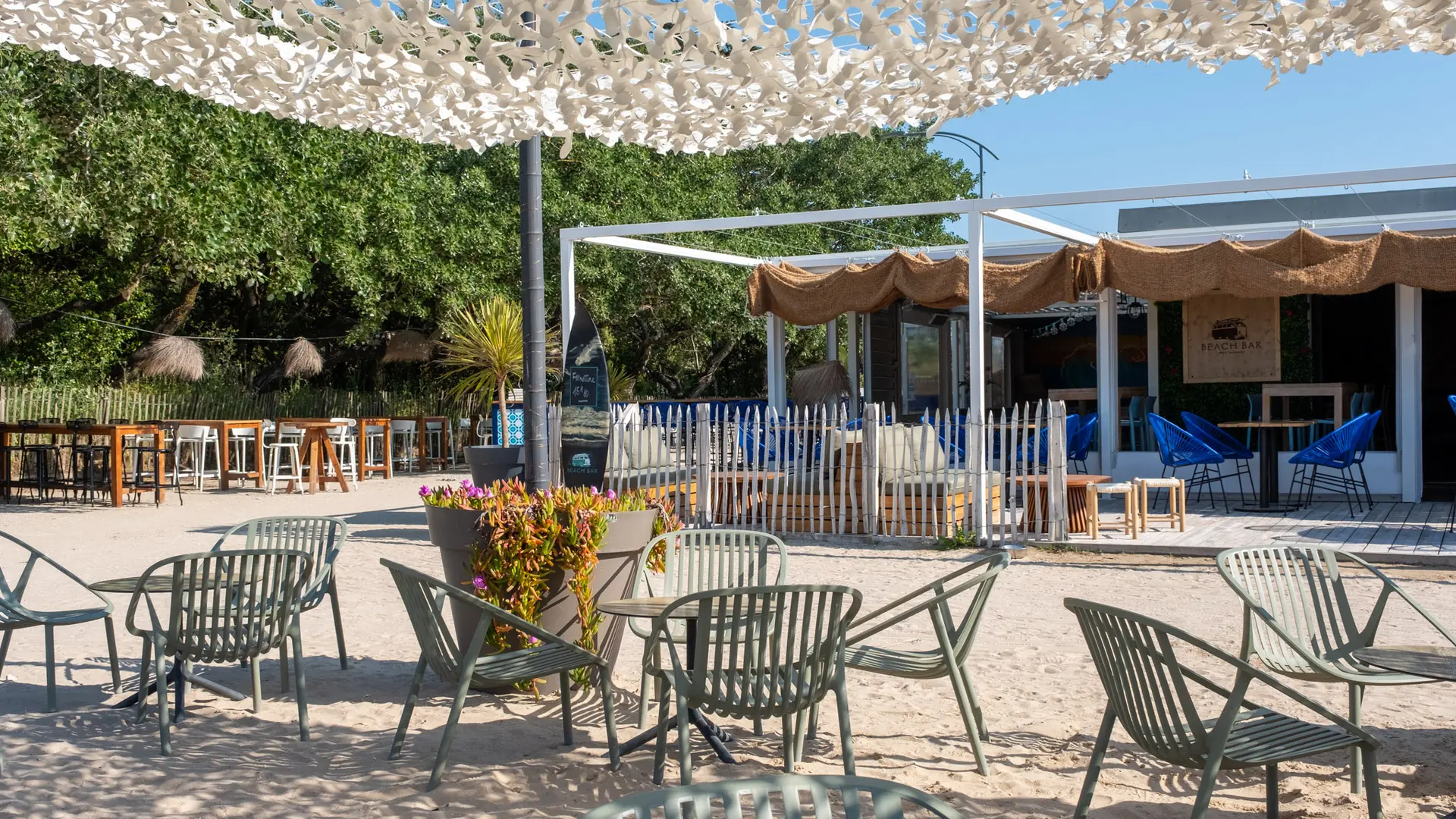 Coin les pieds dans le sable