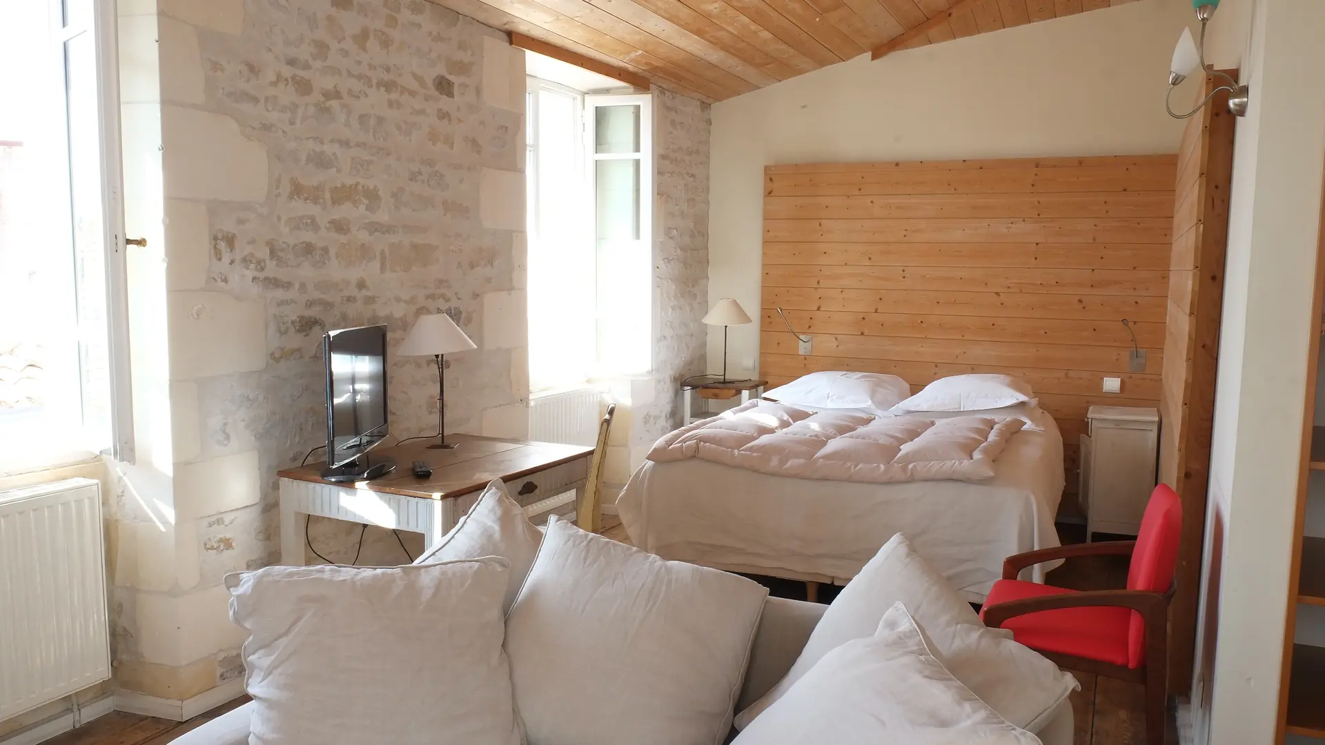 chambre avec terrasse cheminée confort raffiné confort