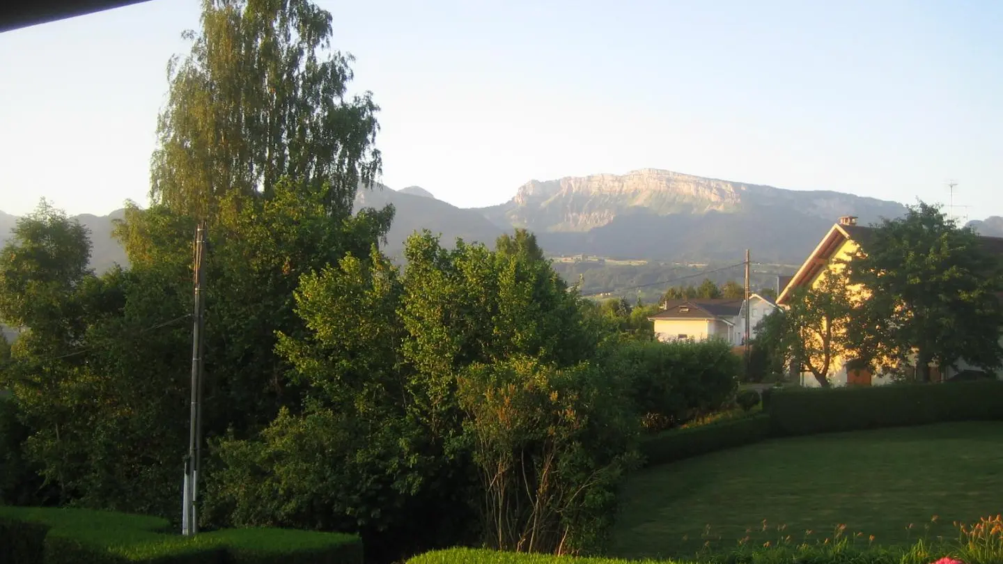 Panorama depuis la terrasse en été.